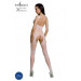 Бодістокінг Passion ECO BS005 white, щільний, відкритий доступ, імітація підв’язок