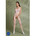 Бодістокінг Passion ECO BS005 white, щільний, відкритий доступ, імітація підв’язок