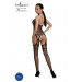 Бодистокинг Passion ECO BS006 black, с доступом, халтер, имитация подвязок