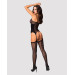 Бодістокінг Obsessive Bodystocking G314 S/M/L, імітація корсету та корсетного шнурівки