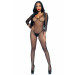 Бодистокинг Leg Avenue V Front Bodystocking One size Black, мелкая сетка, доступ