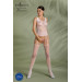 Бодістокінг Passion ECO BS001 One Size white, з доступом, імітація підв’язок, флористичний декор