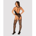 Бодістокінг Obsessive Bodystocking G324 XL/XXL black, силуетний малюнок