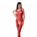 Бодістокінг Passion BS061 red, комбінезон, імітація панчох
