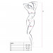 Бодистокинг Passion BS061 white, комбинезон, имитация чулок