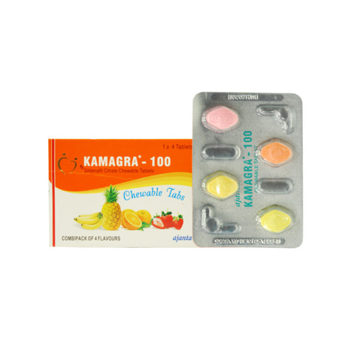 Камагра Софт (Kamagra chewable) 100 мг 4 таблетки