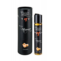 Масажна олія Plaisirs Secrets Caramel (59 мл) з афродизіаками, їстівна, подарункове паковання