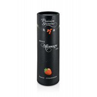 Масажна олія Plaisirs Secrets Strawberry (59 мл) з афродизіаками, їстівна, подарункова упаковка