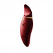 Вібратор 2в1 з язичком Zalo — Hero Wine Red, кристал Swarovski
