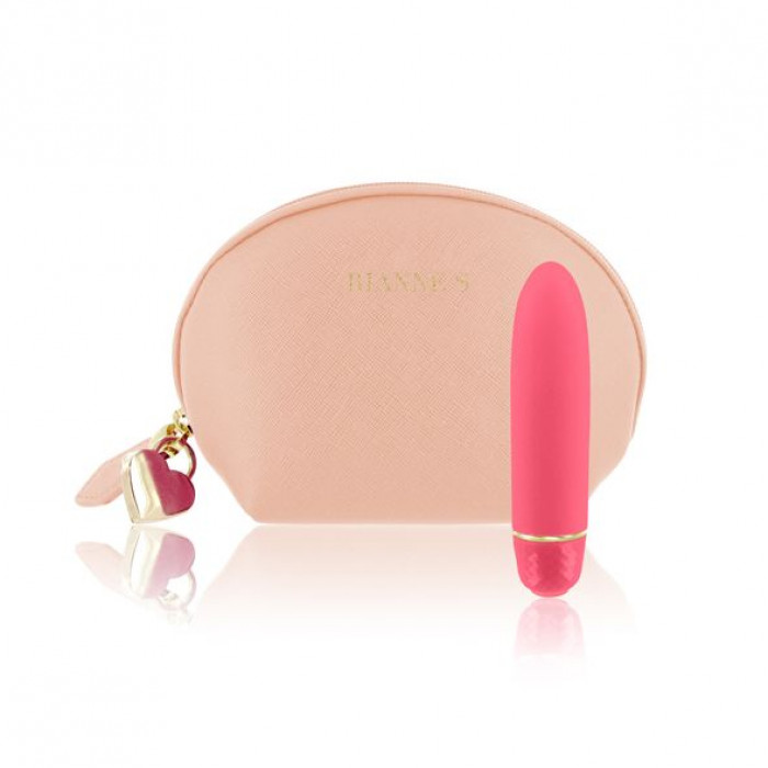 Віброкуля RIANNE S — Classique Vibe мінівібратор на 7 режимів, чохол-косметичка Coral