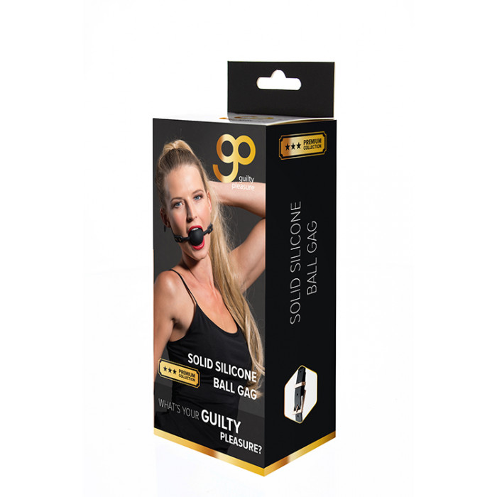 Кляп кулька GP PREMIUM SOLID SILICONE BALL GAG BLACK