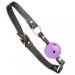 Кляп из экокожи Loveshop Latex BREATHABLE BALL GAG BLACK/PURPLE