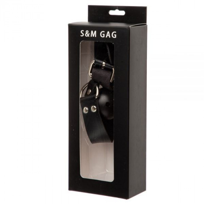 F61425 Кляп Loveshop BREATHABLE BALL GAG BLACK
