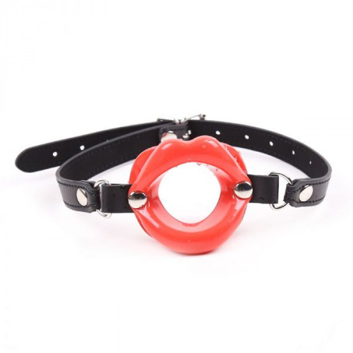 Кляп-губы на ремешке RED O-RING MOUTH GAG