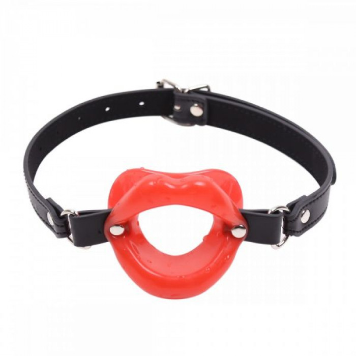 Кляп-губы на ремешке RED O-RING MOUTH GAG