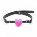 F61287 Кляп сердце Silicone Luxury Fetish Pink