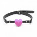 F61287 Кляп сердце Silicone Luxury Fetish Pink