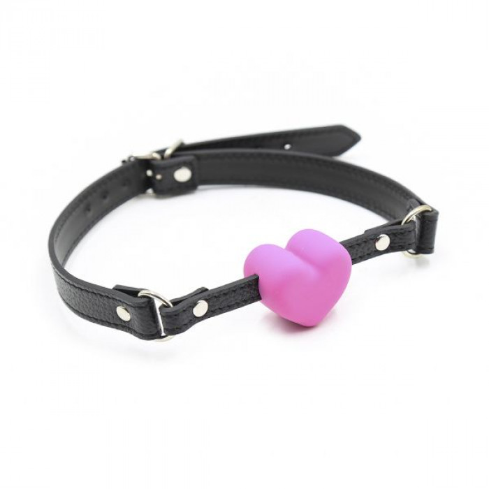 F61287 Кляп сердце Silicone Luxury Fetish Pink