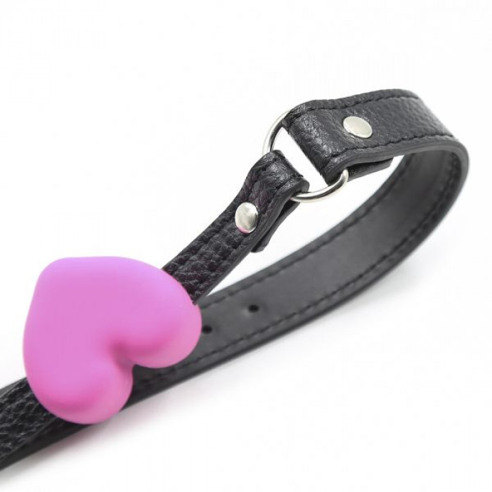 F61287 Кляп сердце Silicone Luxury Fetish Pink