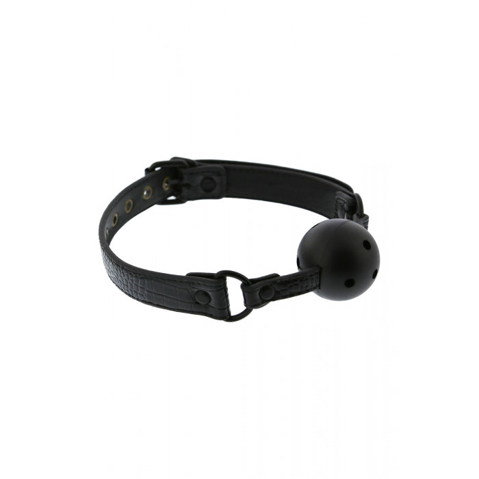 Кляп 4,7 см BLAZE LUXURY BALL GAG CROCO BLACK