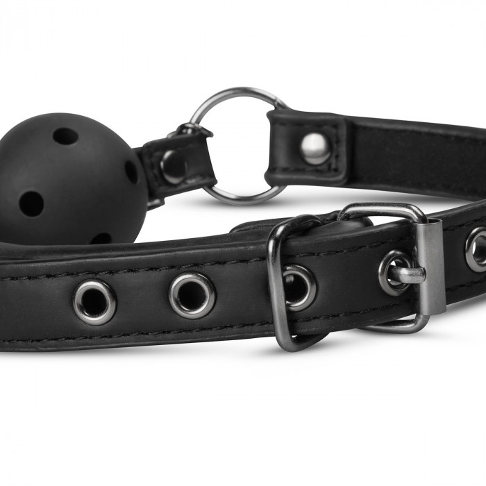 Кляп з зажимами на соски Open Ball Gag With Nipple Clamps