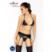 Комплект білизни під латекс CAPRI SET black XXL/XXXL - Passion: міні-бікіні, стрінги, пояс для панчо