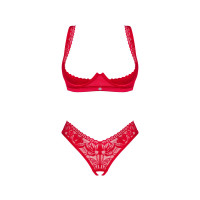 Obsessive Lacelove cupless 2-pcs set XL/2XL