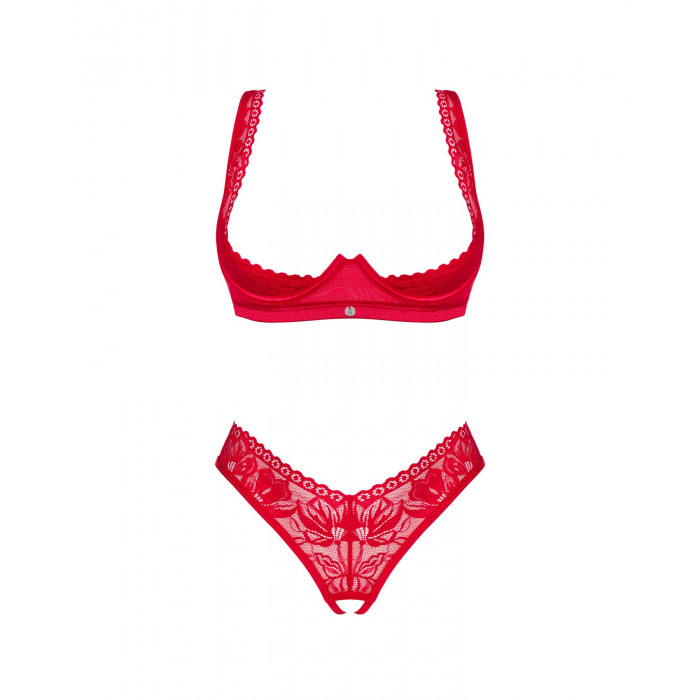 Obsessive Lacelove cupless 2-pcs set XL/2XL