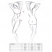 Комплект білизни OFELIA SET OpenBra white L/XL - Passion: стрінги, відкритий ліф, широкий пояс