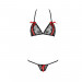 Комплект білизни MELISSA BIKINI black S/M - Passion: ліф зі шнурівкою і трусики стрінги