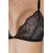 Комплект с открытым доступом Passion DELIENA SET XXL/XXXL black, лиф, стринги, пояс для чулок
