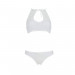 Комплект: бра, трусики з ажурним декором та відкритим кроком Ursula Set white XXL/XXXL — Passion