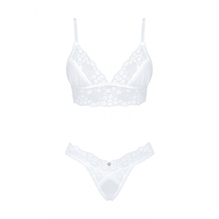 Эротический комплект Obsessive Heavenlly 2-pcs set XS/S, бюстгальтер и танга