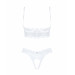 Эротический комплект Obsessive Heavenlly 2-pcs cupless set XS/S, открытая грудь, с доступом