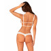 Эротический комплект Obsessive Heavenlly 2-pcs cupless set XS/S, открытая грудь, с доступом