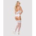 Obsessive 810-COR-2 corset & thong white S/M