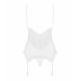 Obsessive 810-COR-2 corset & thong white S/M
