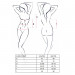(SALE) Корсет з пажами ELENI CORSET white 4XL / 5XL - Passion, трусики