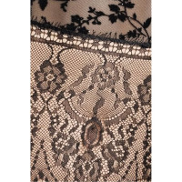 Корсет з пажами FABRA CORSET black L/XL - Passion Exclusive, трусики, напівпрозорий