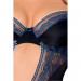 Корсет із пажами GISELE CORSET black XXL/XXXL — Passion Exclusive, трусики