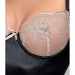 (SALE) Корсет с пажами LOTUS CORSET black L/XL - Passion Exclusive, трусики