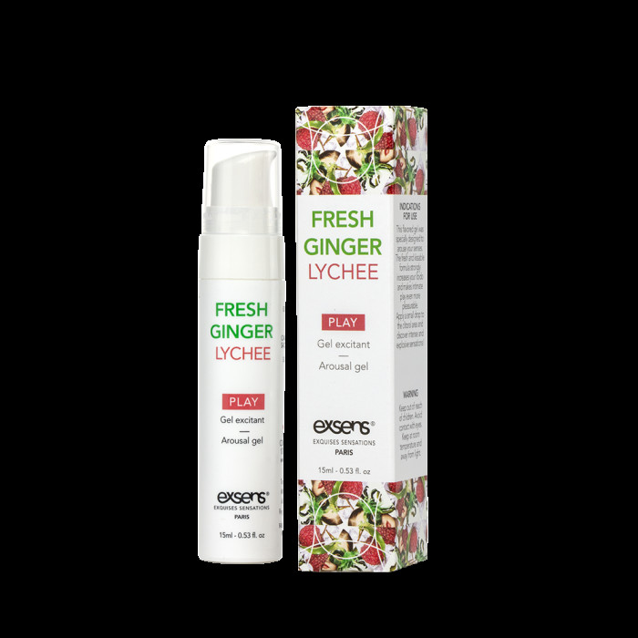 Распродажа!!! Стимулирующий гель EXSENS Kissable Fresh Ginger Litchi 15мл (срок годности 01.2024)