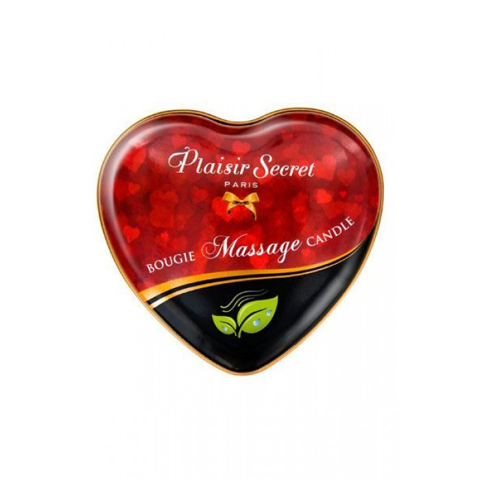 Распродажа!!! Массажная свеча сердечко Plaisirs Secrets Natural (35 мл) (срок годности 04.2024)