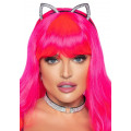 Набор кошечки Leg Avenue Cat ear headband and choker, чокер и ушки, украшен стразами