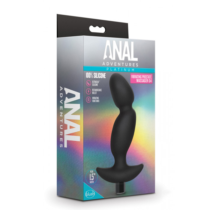 Массажер простаты Blush Anal Adventures Platinum 04 Silicone Vibrating Prost