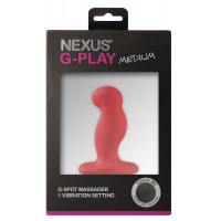Вібромасажер простати Nexus G-Play Plus M Red, макс діаметр 3 см, перезаряджається