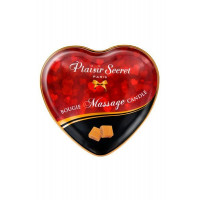Масажна свічка-серце Plaisirs Secrets Caramel (35 мл)