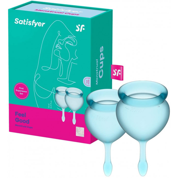 Менструальные чаши Satisfyer Feel good Menstrual Cup light blue
