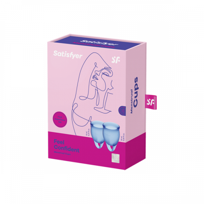 T360904 Менструальные чаши Satisfyer Feel Confident DARK BLUE