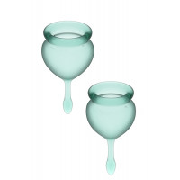 T360103 Менструальные чаши SATISFYER FEEL GOOD MENSTRUAL CUP GREEN